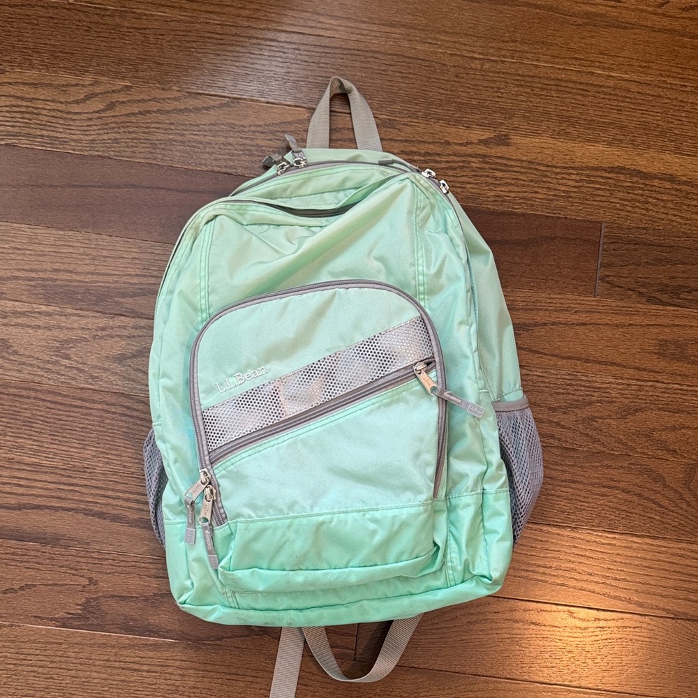 L.L. Bean Mint Green Backpack
